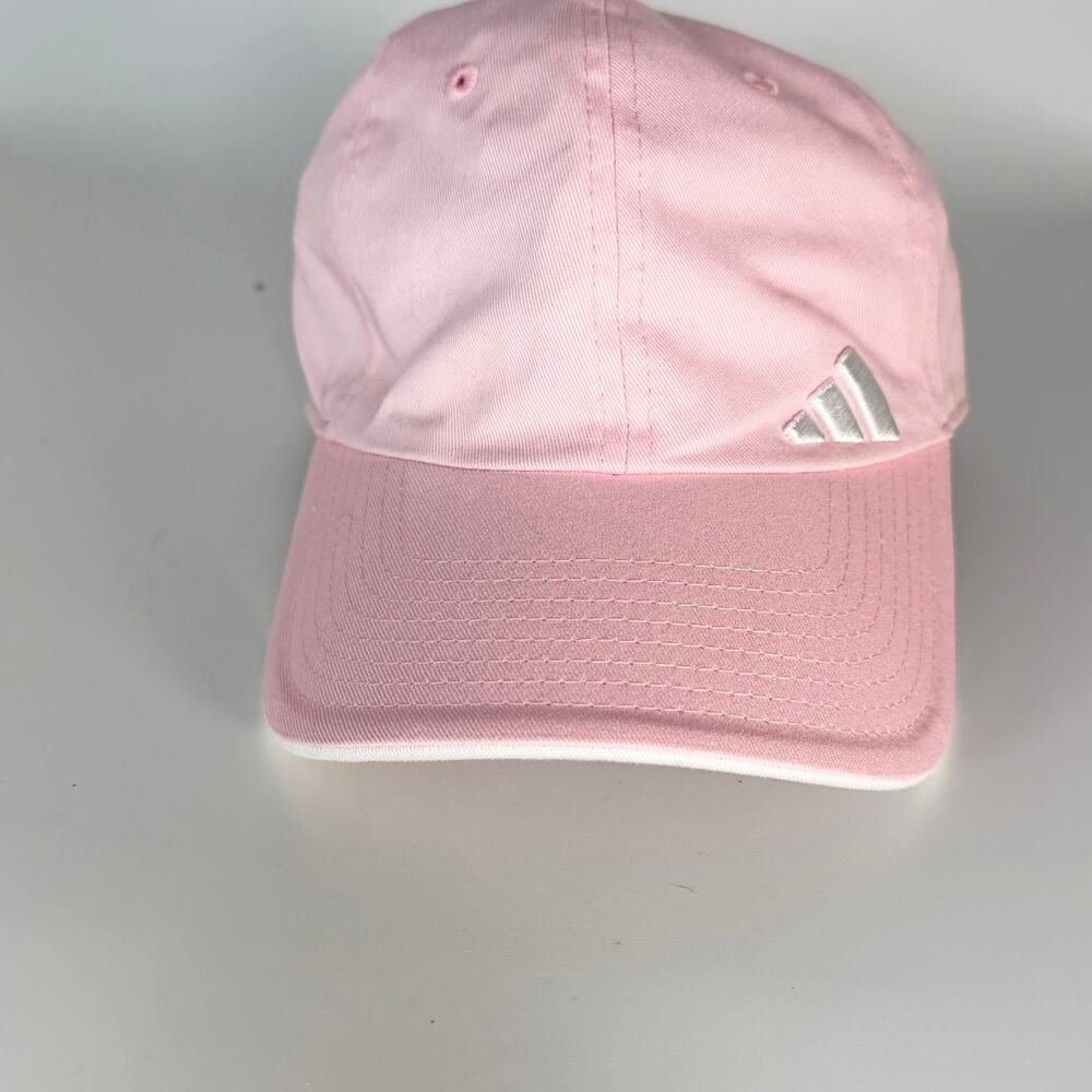Adidas Adjustable Strapback Hat Baseball Cap Women Pink - Picture 2 of 10